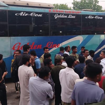 ফরিদপুর ও রাজবাড়ীতে গোল্ডেন লাইন পরিবহন ও কাউন্টারকে জরিমানা