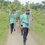 যেখানেই খালি জমি পান গাছ লাগান শিক্ষক মোস্তাক, পরিচর্যাও করেন নিয়মিত