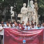 ‘হামলাকারী’ ছাত্রদল নেতাদের বহিষ্কার ও সনদ বাতিলের দাবি, সাংবাদিক সমিতির মানববন্ধন
