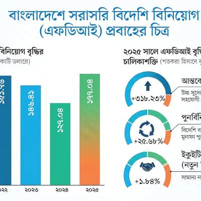 বহুজাতিক এক ব্যাংকের মুনাফার অর্থে বিদেশি বিনিয়োগে বড় লাফ